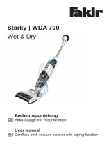 Fakir cordless stick with wiping function Starky | WDA 700 Bedienungsanleitung
