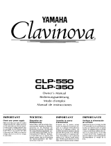 Yamaha CLP-550-CLP-350 Bedienungsanleitung