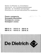 De Dietrich 616A Bedienungsanleitung