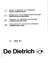 De Dietrich FA1631E31 Bedienungsanleitung
