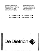 De Dietrich LW6694F1 Bedienungsanleitung
