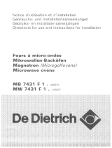 De Dietrich MW7431F1 Bedienungsanleitung