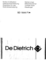 De Dietrich SD1644F1 Bedienungsanleitung