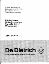 De Dietrich SD1648F2 Bedienungsanleitung