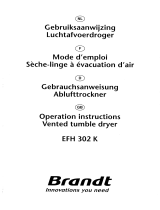 Groupe Brandt EFH302K Bedienungsanleitung