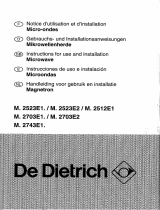 De Dietrich MW2523E2 Bedienungsanleitung