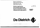 De Dietrich 587A Bedienungsanleitung