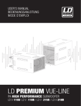 LD Sys­tems V 218 SUB Benutzerhandbuch