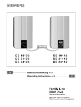 Siemens DE21105/01 Benutzerhandbuch