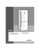 Siemens Free-standing fridge-freezer Benutzerhandbuch