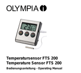 Olympia FTS 200 - Temperature Sensor Bedienungsanleitung