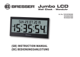 Bresser DCF EU Radio Controlled Jumbo LCD Wall Clock Bedienungsanleitung