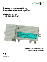 POLYTRON HA 20114 Home distribution amplifier 20 dB Bedienungsanleitung