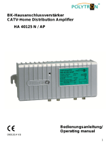POLYTRON HA 36121 Home distribution amplifier 36 dB Bedienungsanleitung