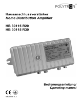 POLYTRON HB 20 R Home distribution amplifier 20 dB Bedienungsanleitung