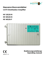 POLYTRON HV 18 Distribution amplifier 18 dB Bedienungsanleitung