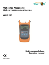 POLYTRON OME 200 Optical measurement device Bedienungsanleitung