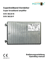 POLYTRON SVV 36119 Super broadband amplifier Bedienungsanleitung