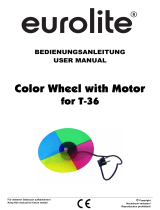 EuroLite Color Wheel with Motor for T-36 Benutzerhandbuch