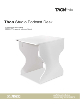 thomann Podcast Desk WH Benutzerhandbuch
