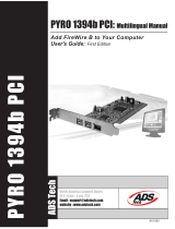 ADS Technologies API-810 PYRO 1394B PCI Benutzerhandbuch