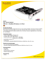 DeLOCK USB2.0 + FireWire PCI Card, 4+2 Port Datenblatt