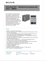 Belkin 1000VA Universal UPS + AVR Datenblatt