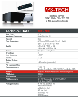 MS-Tech MC-700 Datenblatt