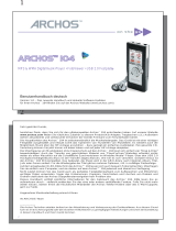Archos MP3 Benutzerhandbuch