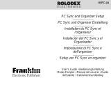 Franklin Rolodex RFPC-04 Benutzerhandbuch