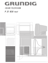 Grundig Color Television P 37-830 Benutzerhandbuch
