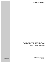 Grundig Color Television ST 55-839 Benutzerhandbuch