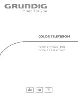 Grundig Color Television Vision 2 19-2830 T DVD Benutzerhandbuch