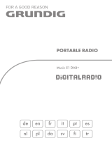 Grundig PORTABLE RADIO Music 51 DAB+ Benutzerhandbuch