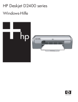 HP (Hewlett-Packard) Deskjet D2400 Printer series Benutzerhandbuch