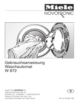 Miele Washer W 872 Benutzerhandbuch