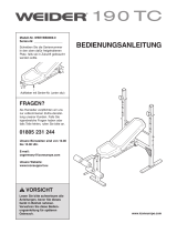 Weider WEEVBE8909 Benutzerhandbuch