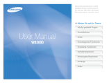 Samsung SAMSUNG WB2000 Benutzerhandbuch