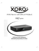 Xoro HRS 3000 Bedienungsanleitung