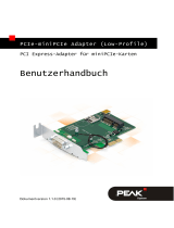 PEAK-System PCIe-miniPCIe Low-Profile-Adapter Bedienungsanleitung
