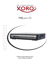 Xoro HRK 9200 CI  Benutzerhandbuch
