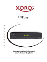 Xoro HRK 7540 Benutzerhandbuch