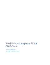 Mitel 6800 Series Wall-Mount Kit Installationsanleitung