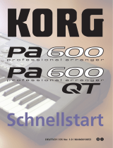 Korg Pa600 MUSIKANT Benutzerhandbuch