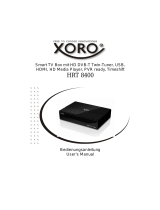 Xoro HRT 8400 Benutzerhandbuch