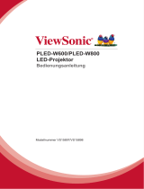 ViewSonic PLED-W600 Bedienungsanleitung