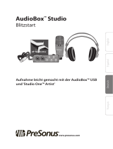 PRESONUS AudioBox Studio Schnellstartanleitung