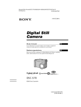 Sony Cybershot DSC-S70 Bedienungsanleitung