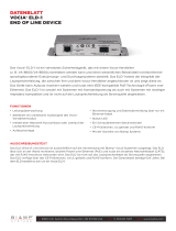 Biamp Vocia ELD-1 Datenblatt