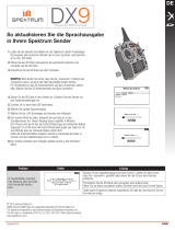 Spektrum DX9 Transmitter Only Mode 1-4 in MD2 Config Bedienungsanleitung